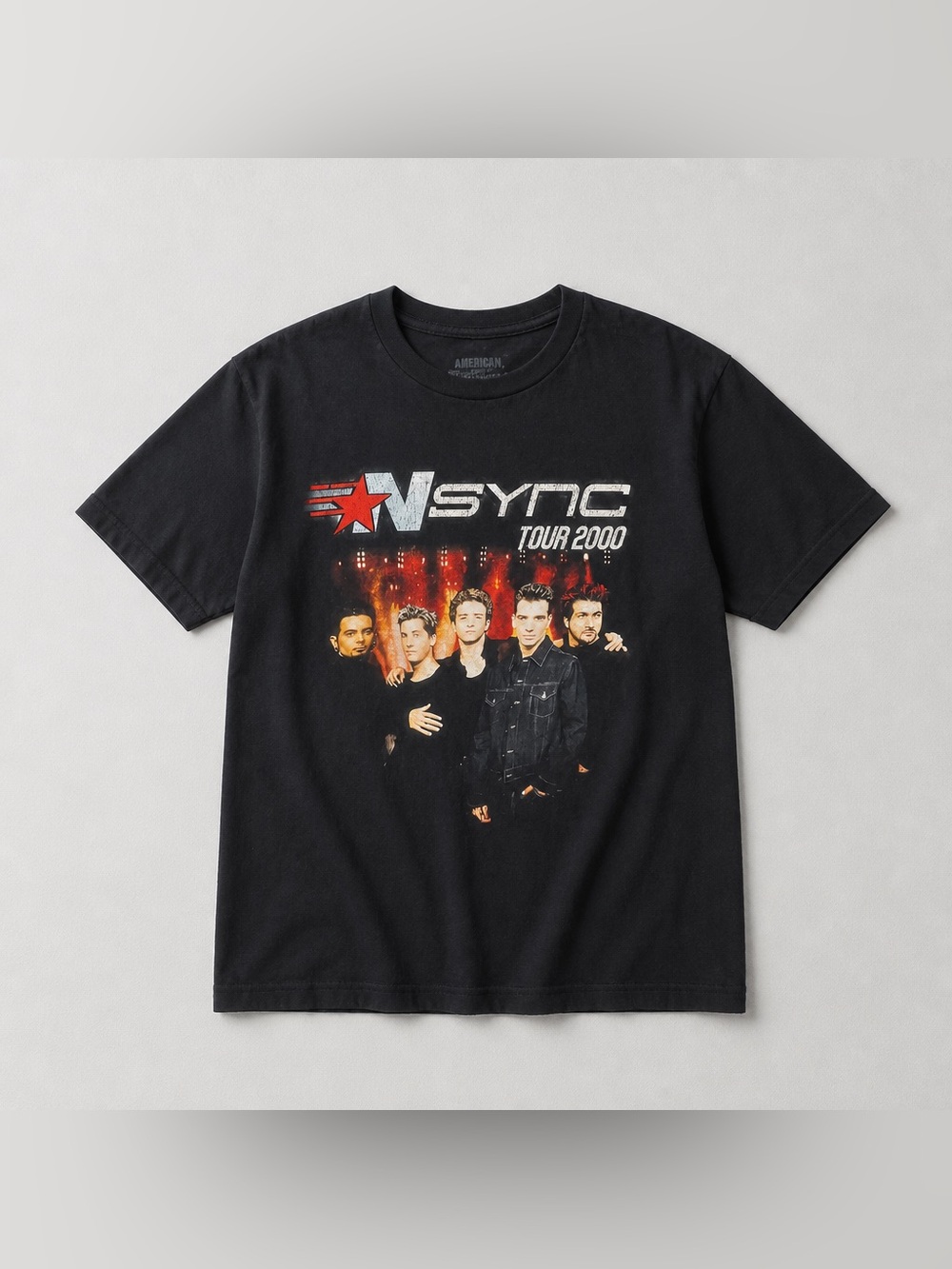 Vintage NSYNC Tour 2000 Black Graphic Tee By American Classics L